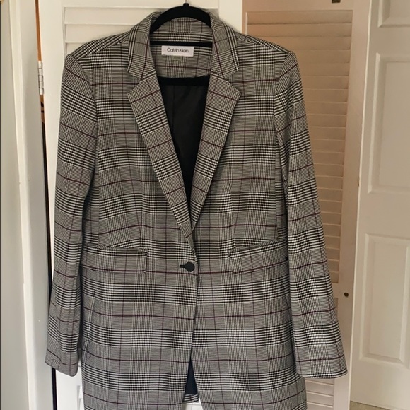 Calvin Klein patterned blazer - Picture 1 of 6